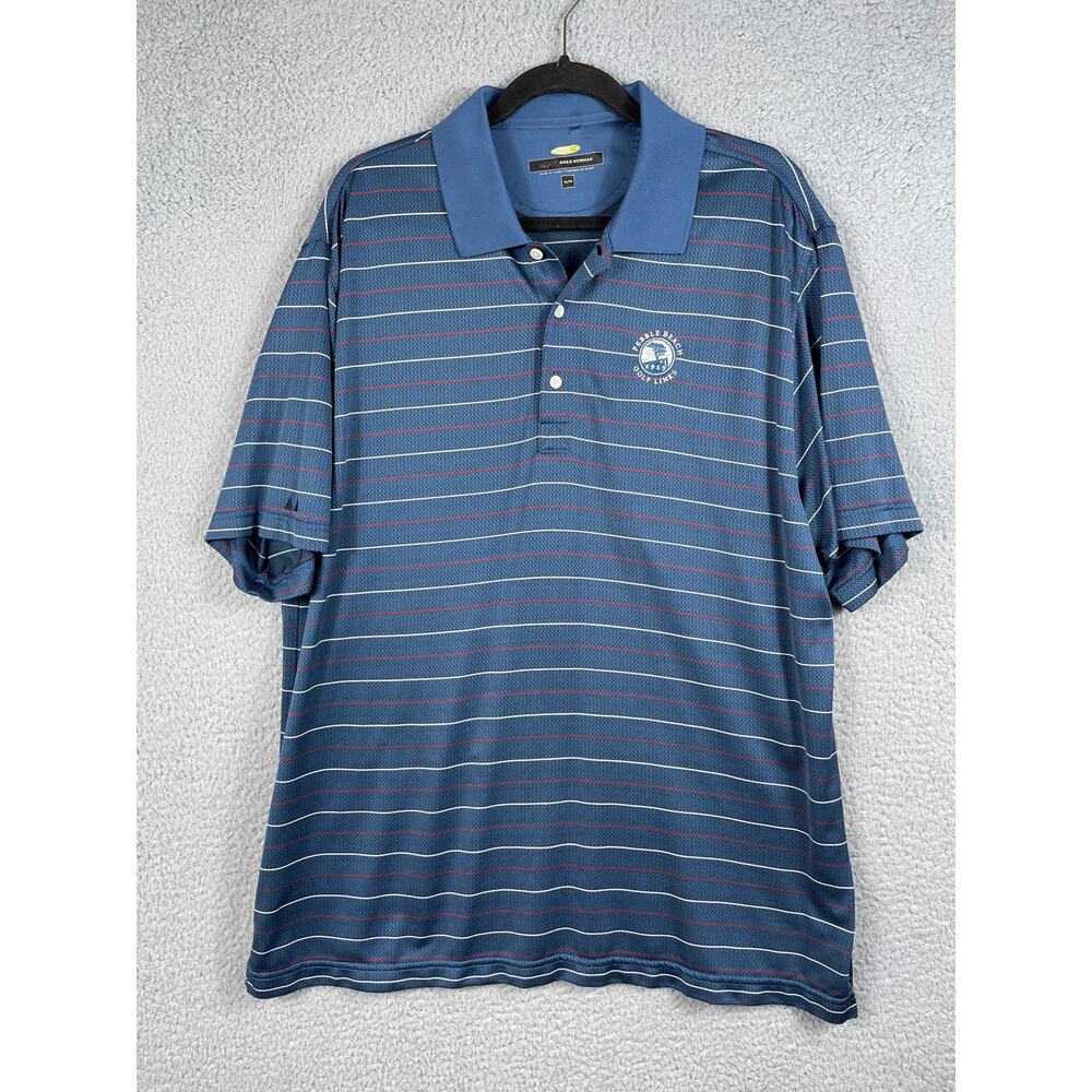 Greg Norman Men's Size XL Pebble Beach Golf Links Golf Polo Shirt